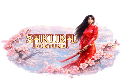 Sakura Fortune spēļu automāts ar japāņu ķiršu ziedu tēmu un samuraju bonusu